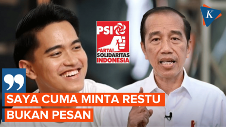 Ditanya Pesan dari Jokowi Sebelum Gabung PSI, Kaesang: Saya Cuma Minta Restu