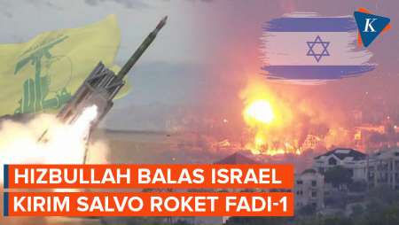 Hizbullah Balas Luncurkan Roket Fadi-1 ke Israel Utara