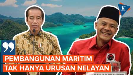 Jokowi Jawab Kritikan Ganjar soal Sektor Ekonomi Maritim Stagnan