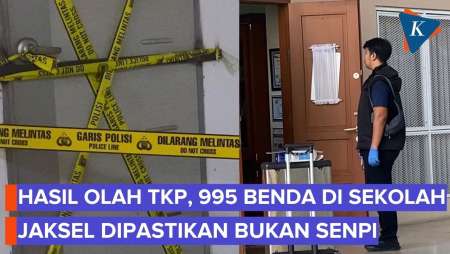 Polisi Pastikan 995 Benda Berbentu Senjata Di Sekolah Jaksel Bukan Senpi