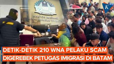 Petugas Imigrasi Gerebek "Markas Scammer" Di Batam, Tangkap 210 WNA