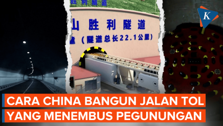 Melihat China Bangun Jalan Tol dengan Terowongan Terpanjang di Dunia