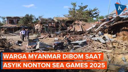 Warga Myanmar Dibom Saat Asyik Nobar SEA Games 2025, 18 Orang Tewas