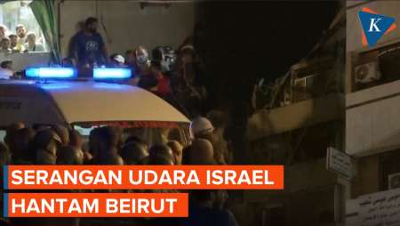 Penampakan Bangunan di Beirut yang Dihantam Serangan Udara Israel