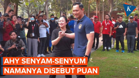 Begini Ekspresi AHY Usai Namanya Ditegaskan Puan Masuk Radar Cawapres Ganjar