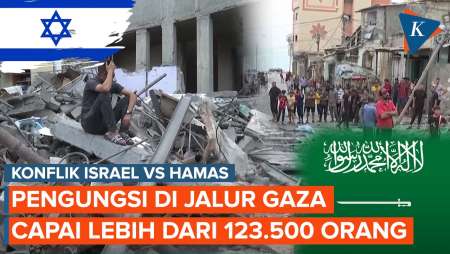 Konflik Israel vs Hamas, 123.538 Orang Mengungsi di Gaza