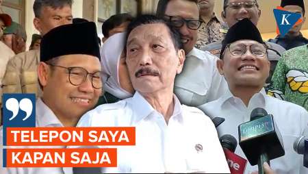 Luhut Siap Ditelepon Cak Imin Kapan Saja jika Mau Adu Data Hilirisasi