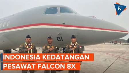 Pesawat Jet Falcon 8X Pesanan Prabowo dari Perancis Tiba di Indonesia