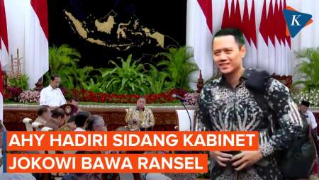 Datang Bawa Ransel Jelang Sidang Kabinet Jokowi, AHY: Mau Nginep…