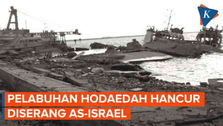 Penampakan Kehancuran Pelabuhan Yaman Usai Diserang AS-Israel
