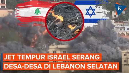 Detik-detik Jet Tempur Israel Bombardir Lebanon