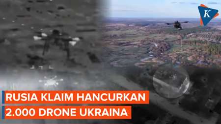 Rusia Klaim Cegat dan Hancurkan Lebih dari 2.000 Drone Ukraina