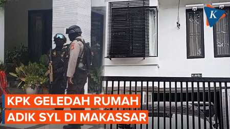 Detik-detik KPK Geledah Rumah Adik SYL di Makassar