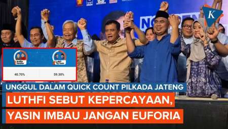 Pernyataan Ahmad Luthfi-Taj Yasin Usai Unggul di Quick Count Pilkada Jateng