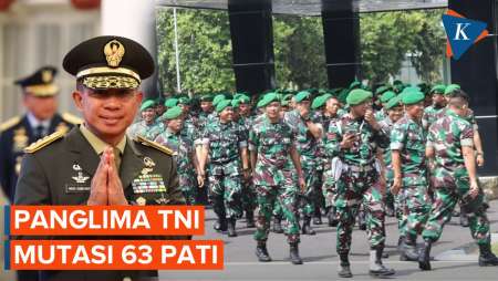 Panglima TNI Mutasi 63 Pati, Ada Danpaspampres dan Waka BIN