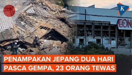 Rekaman Udara Kumamoto Jepang 2 Hari Pasca Gempa: 23 Tewas, Petugas Berpacu Dengan Waktu