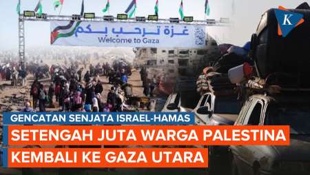 Tiga Hari, 500.000 Warga Palestina Kembali ke Gaza Utara