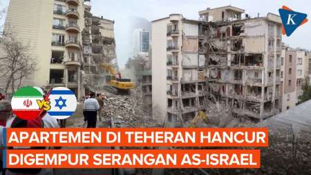 Apartemen Di Teheran Luluh Lantak Akibat Serangan Tebaru Israel, 3 Orang Tewas
