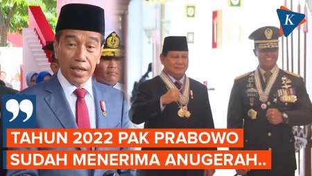Jokowi Sebut Gelar Jenderal Kehormatan Prabowo Seharusnya Diberikan 2 Tahun Lalu