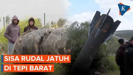 Bongkahan Sisa Rudal Jatuh Di Tepi Barat, Usai Gelombang Serangan Iran