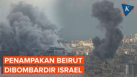 Penampakan Beirut Lebanon Digempur Serangan Udara Israel