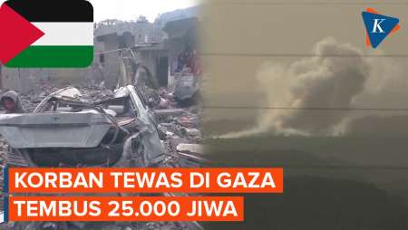 Update Korban Tewas di Gaza, Kini Tembus 25.105 Jiwa