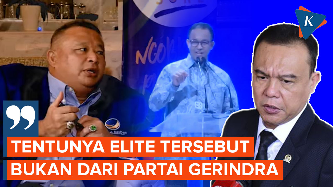 Gerindra Tanggapi Pernyataan Nasdem soal Elite Politik yang Jauhkan Anies dan Jokowi