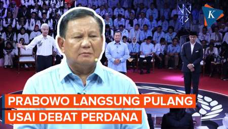 Usai Debat, Prabowo Langsung Pulang, Anies dan Ganjar Masih Ladeni Wartawan