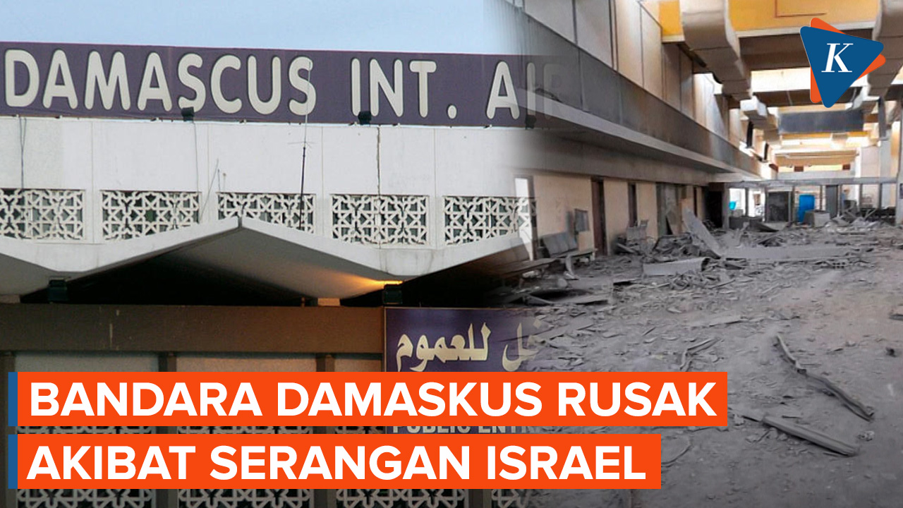 Bandara Damaskus Rusak Akibat Serangan Israel