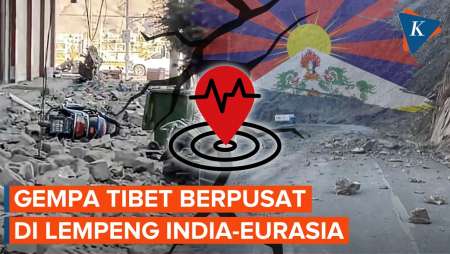 Gempa Tibet M 7,1 Berpusat di Lempeng India-Eurasia, 53 Orang Tewas