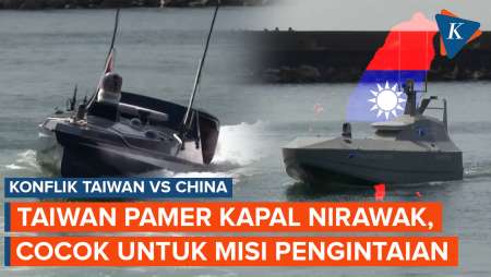 Taiwan Pamerkan Kapal Nirawak di Tengah Ancaman Militer China
