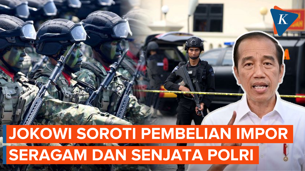 Jokowi Minta Kemenhan dan Polri Beli Seragam dan Senjata Buatan Dalam Negeri