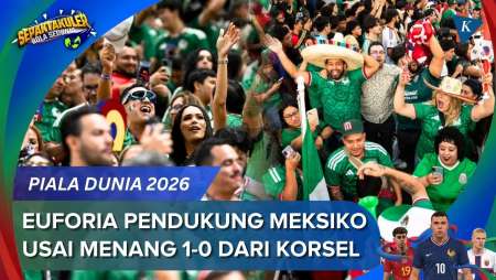 Meksiko Berpesta! Jadi Tim Pertama Yang Lolos Ke Babak 32 Besar Di Piala Dunia 2026