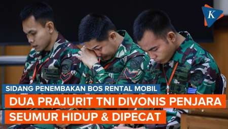 2 Prajurit TNI AL Penembak Bos Rental Mobil Divonis Penjara Seumur Hidup dan Dipecat