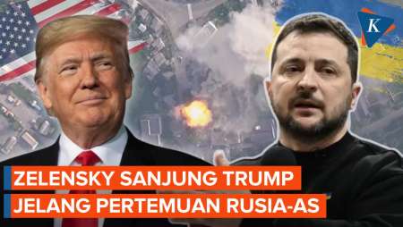 Jelang Perundingan AS-Rusia, Zelensky Puji Trump