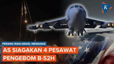Iran-Israel Memanas, AS Siagakan 4 Pesawat Pengebom B-52H