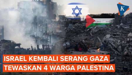 Serangan Udara Israel Tewaskan 4 Warga Palestina di Gaza