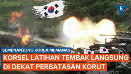 Korsel Latihan Tembak Besar-besaran Dekat Perbatasan Korut, Kerahkan Ratusan Persenjataan