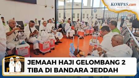 Suasana Kedatangan Jemaah Haji Gelombang 2 Di Bandara Jeddah