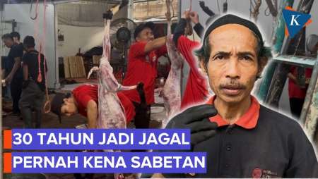 Tukang Jagal Kurban Cerita Pernah Kena Sabetan Golok