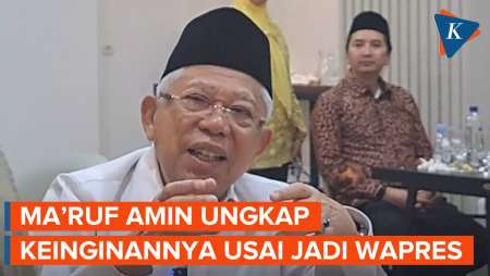 Wapres Ma’ruf Amin Ingin Kembali ke “Habitat” Usai Tak Lagi Menjabat