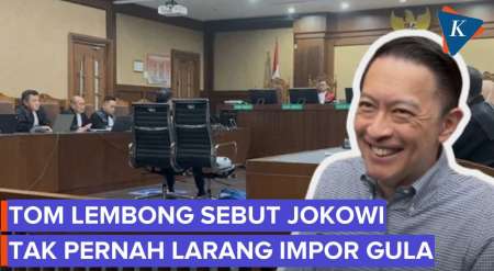 Tom Lembong Mengaku Tak Pernah Ditegur Jokowi soal Impor Gula