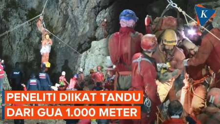 Detik-detik Peneliti AS Ditarik dari Gua Kedalaman 1.000 Meter