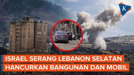 Penampakan Bangunan di Lebanon Selatan yang Hancur karena Serangan Israel