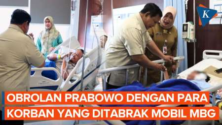 Prabowo Jenguk Guru Dan Siswa Korban Mobil MBG Cilincing, Ini Isi Obrolannya...