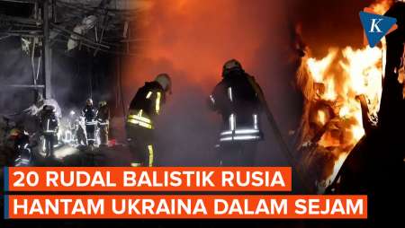 Rusia Bombardir Ukraina, 20 Rudal Balistik Dalam Waktu Satu Jam