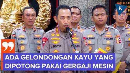 Kapolri Ungkap Temuan Kayu Banjir Sumatera Dipotong Pakai Gergaji Mesin