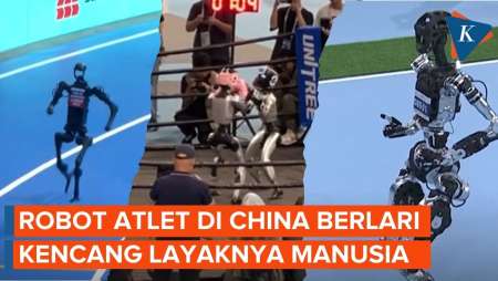 Momen Robot Atlet di China Berlari Kencang Layaknya Manusia
