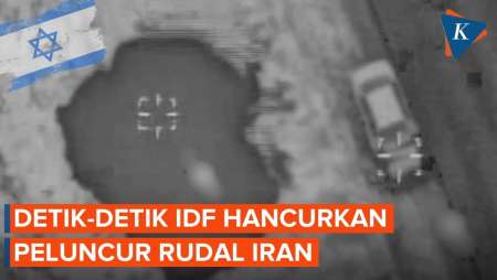 Detik-detik Israel Hancurkan Peluncur Rudal Iran