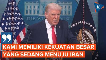 Trump: Armada Besar Militer AS Sedang Menuju Iran